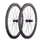 Set di ruote in carbonio con bloccaggio centrale, freni a disco a trazione diretta, larghezza 30 mm, copertoncino/tubeless da 35 mm/45 mm/50 mm, mozzo con cuscinetti in ceramica, 1423 raggi, perno passante 12x100/12x142 mm.