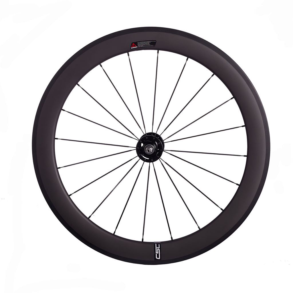 CSC 38mm 50mm 60mm 88mm Clincher Tubeless Carbon Fiber Track bike wheels Flip Flop Bicycle wheelset 25mm rim Width V Brake