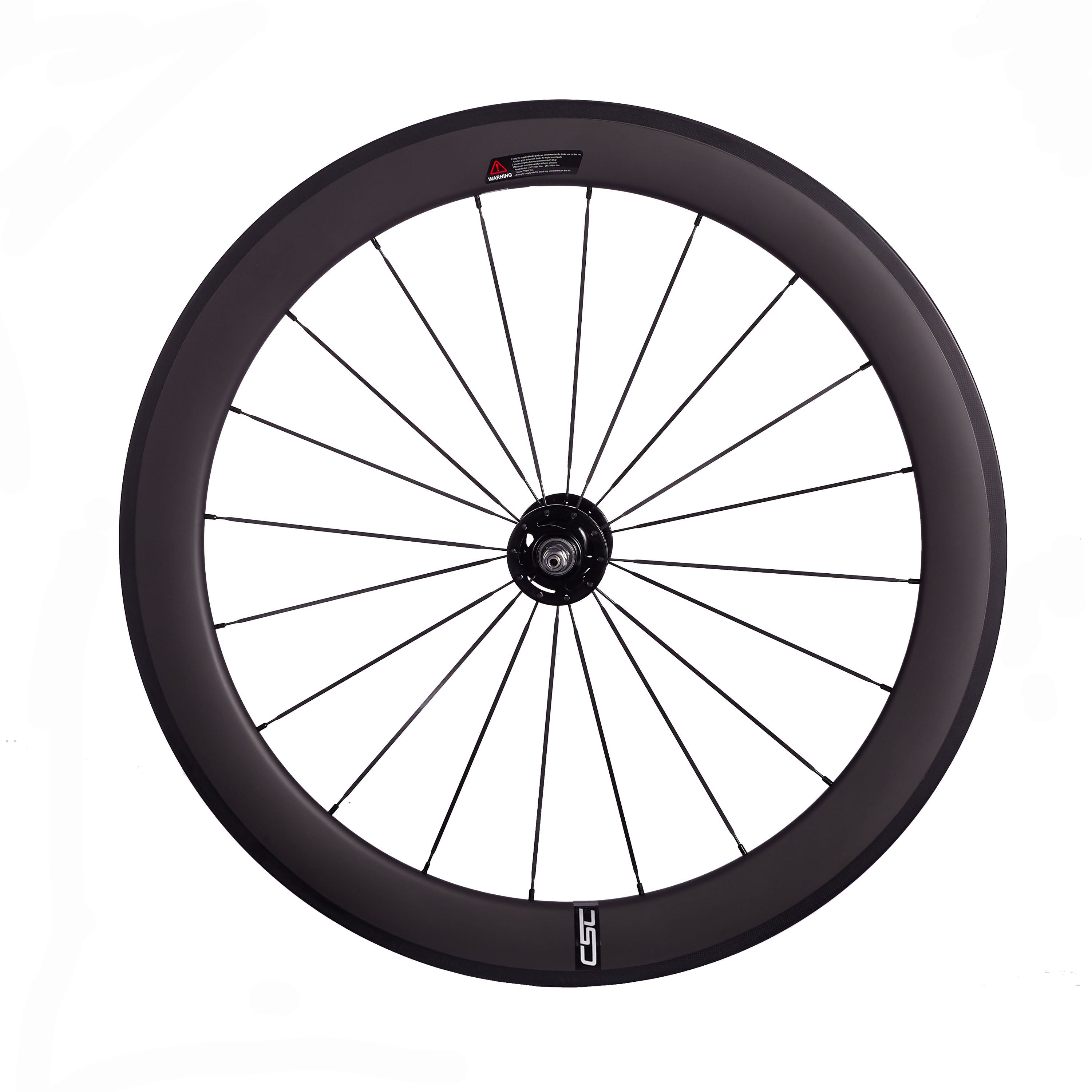 CSC 38mm 50mm 60mm 88mm Clincher Tubeless Carbon Fiber Track bike wheels Flip Flop Bicycle wheelset 25mm rim Width V Brake