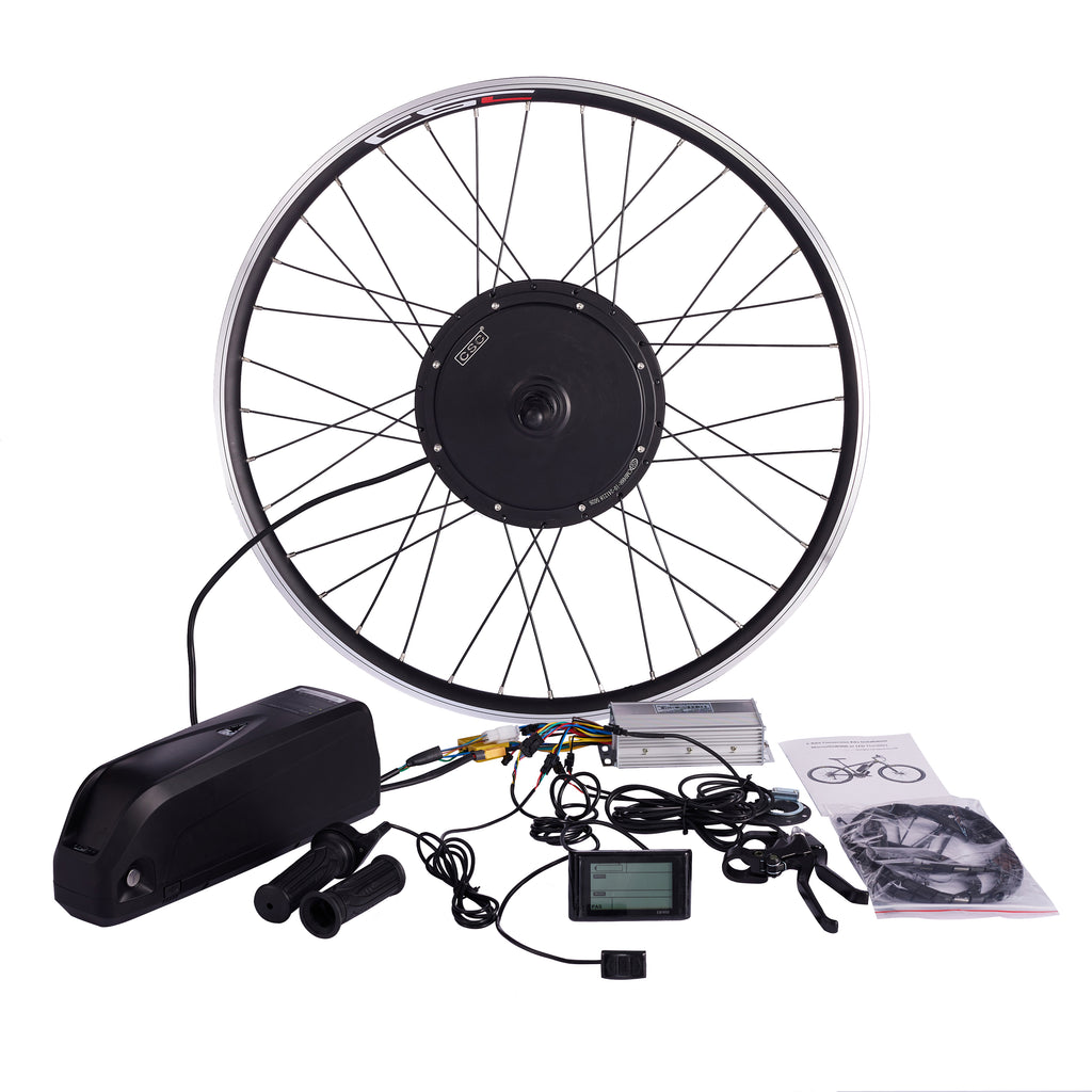 Electric Bike Conversion Kit 20 24 26 27.5 29 Inch 700C eBIKE Conversion Kit 36V 48V Front Rear Bicycle Hub Motor Wheel