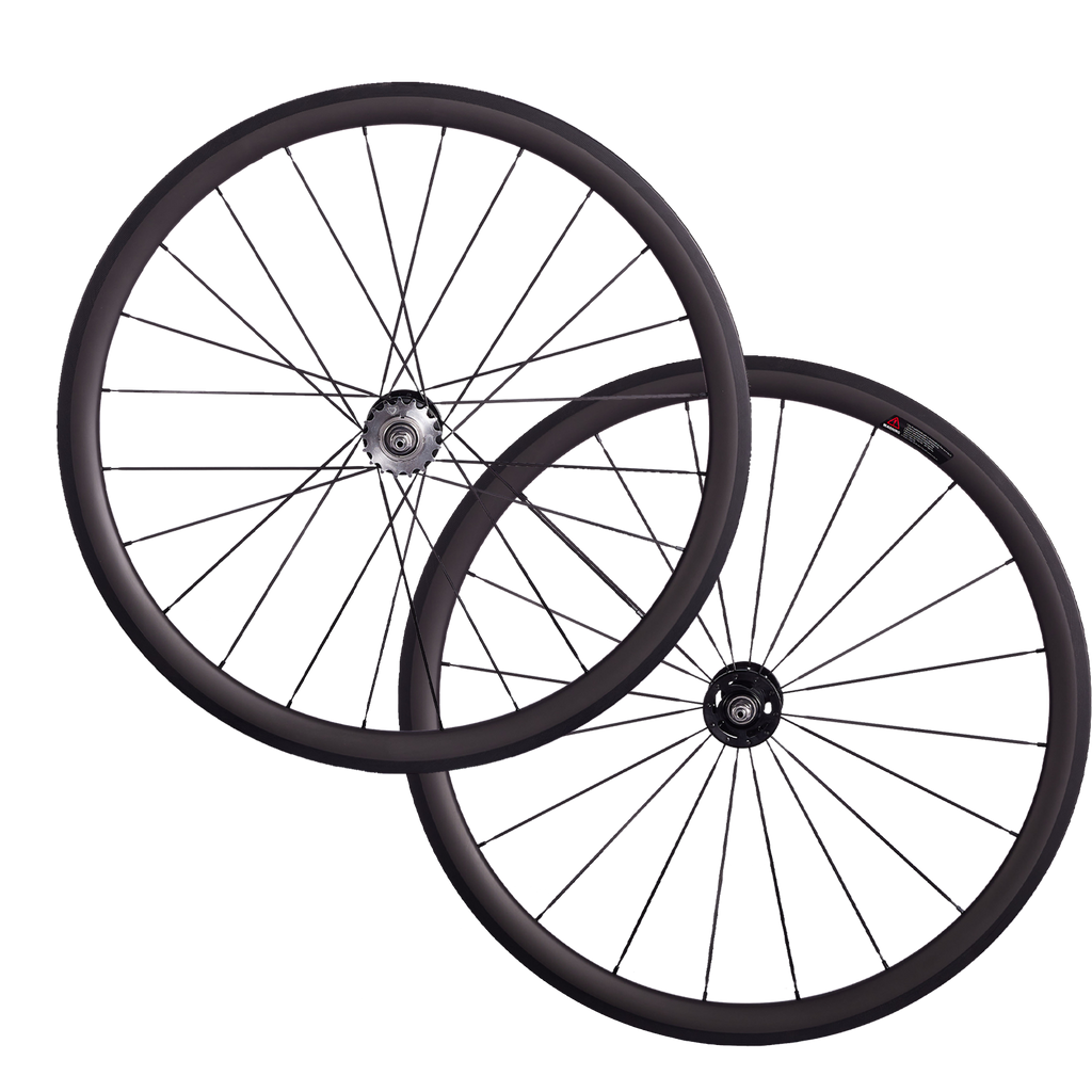 CSC 38mm 50mm 60mm 88mm Clincher Tubeless Carbon Fiber Track bike wheels Flip Flop Bicycle wheelset 25mm rim Width V Brake