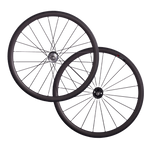 CSC 38mm 50mm 60mm 88mm Clincher Tubeless Carbon Fiber Track bike wheels Flip Flop Bicycle wheelset 25mm rim Width V Brake