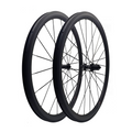 1180g Carbon spokes Rim Brake Hooked carbon Fiber wheels Basalt brake surface 54T Ratchet V Brake Clincher Tubeless 38mm 50mm Road bike Wheelset