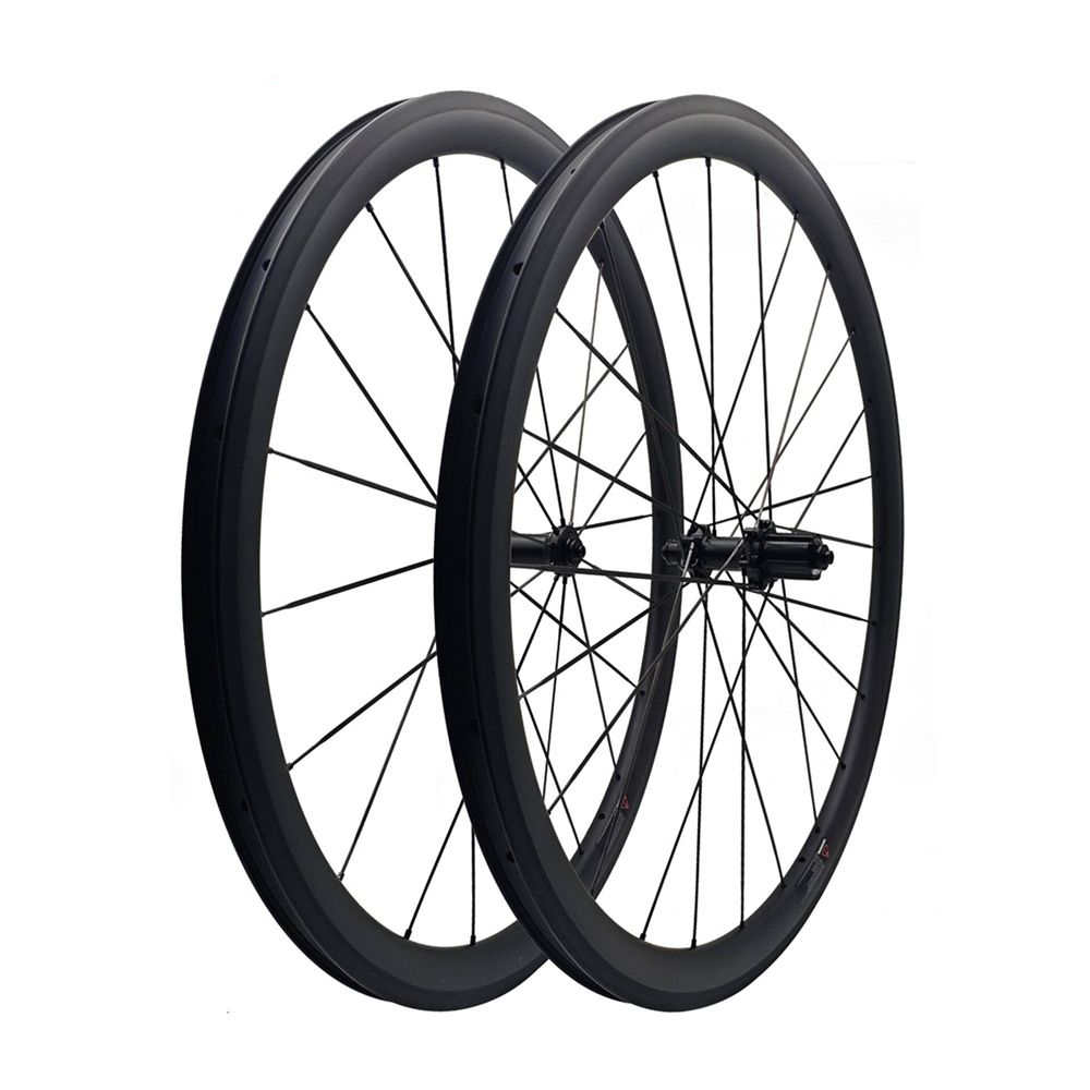 1180g Carbon spokes Rim Brake Hooked carbon Fiber wheels Basalt brake surface 54T Ratchet V Brake Clincher Tubeless 38mm 50mm Road bike Wheelset