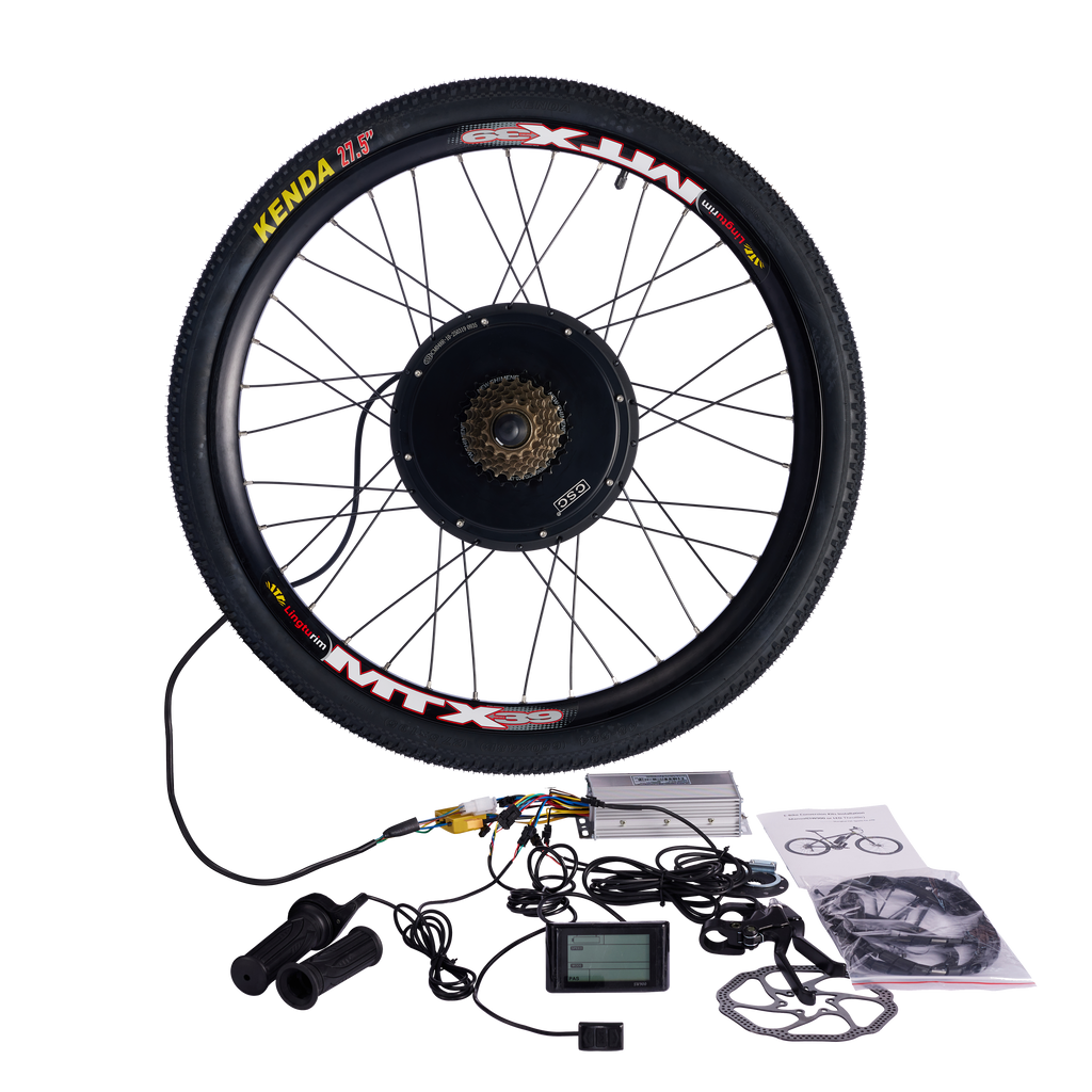 Kit de Conversión para Bicicleta Eléctrica MTX RIM para Ruedas de 20, 24, 26, 27.5, 29 Pulgadas y 700C, Motor de Buje Delantero o Trasero para Bicicleta eBIKE 36V 48V.