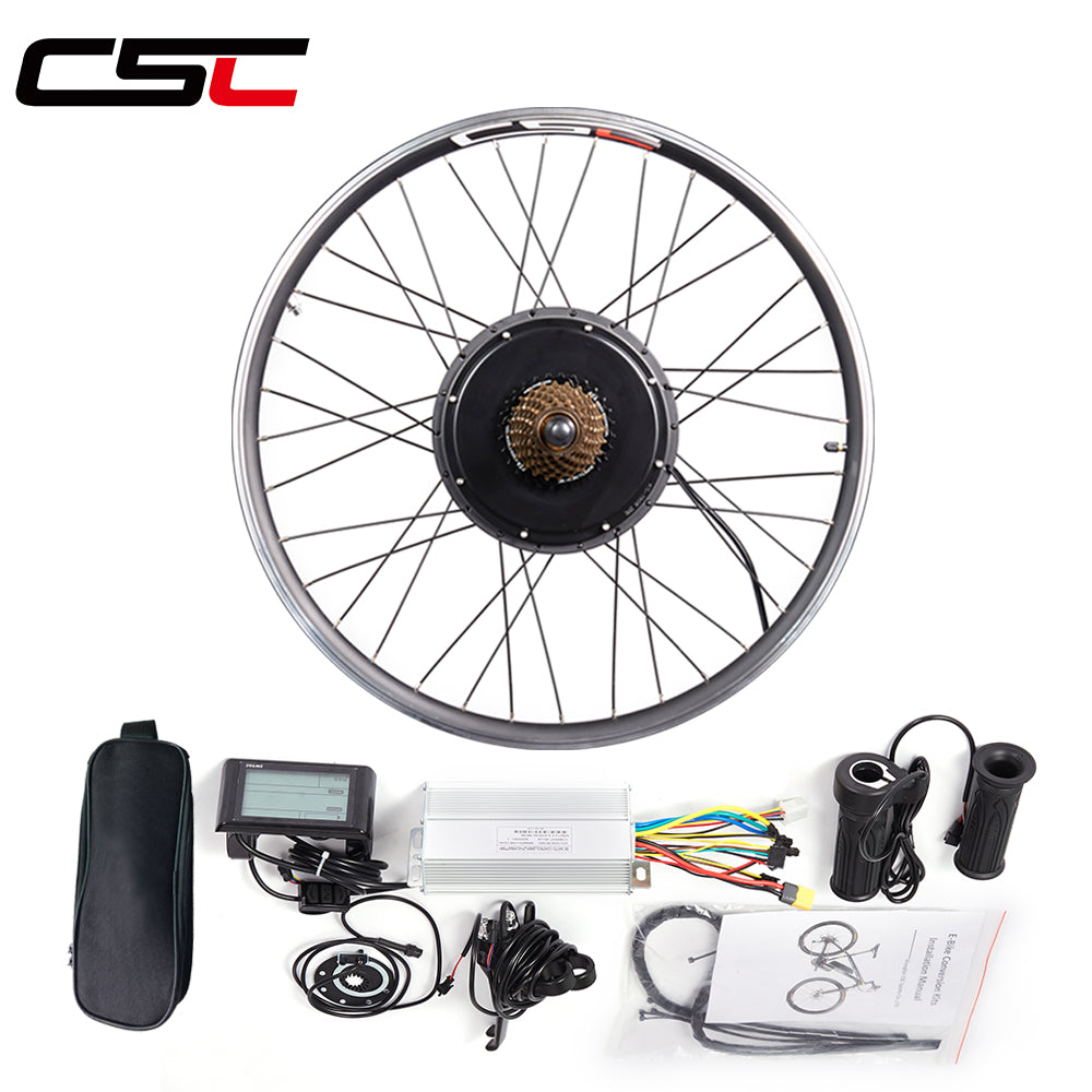 Kit de Conversion pour Vélo Électrique 20-29 Pouces 700C eBIKE, Moteur de Moyeu Avant/Arrière 36V 48V, Roue de Vélo, Expédition depuis l'Espagne