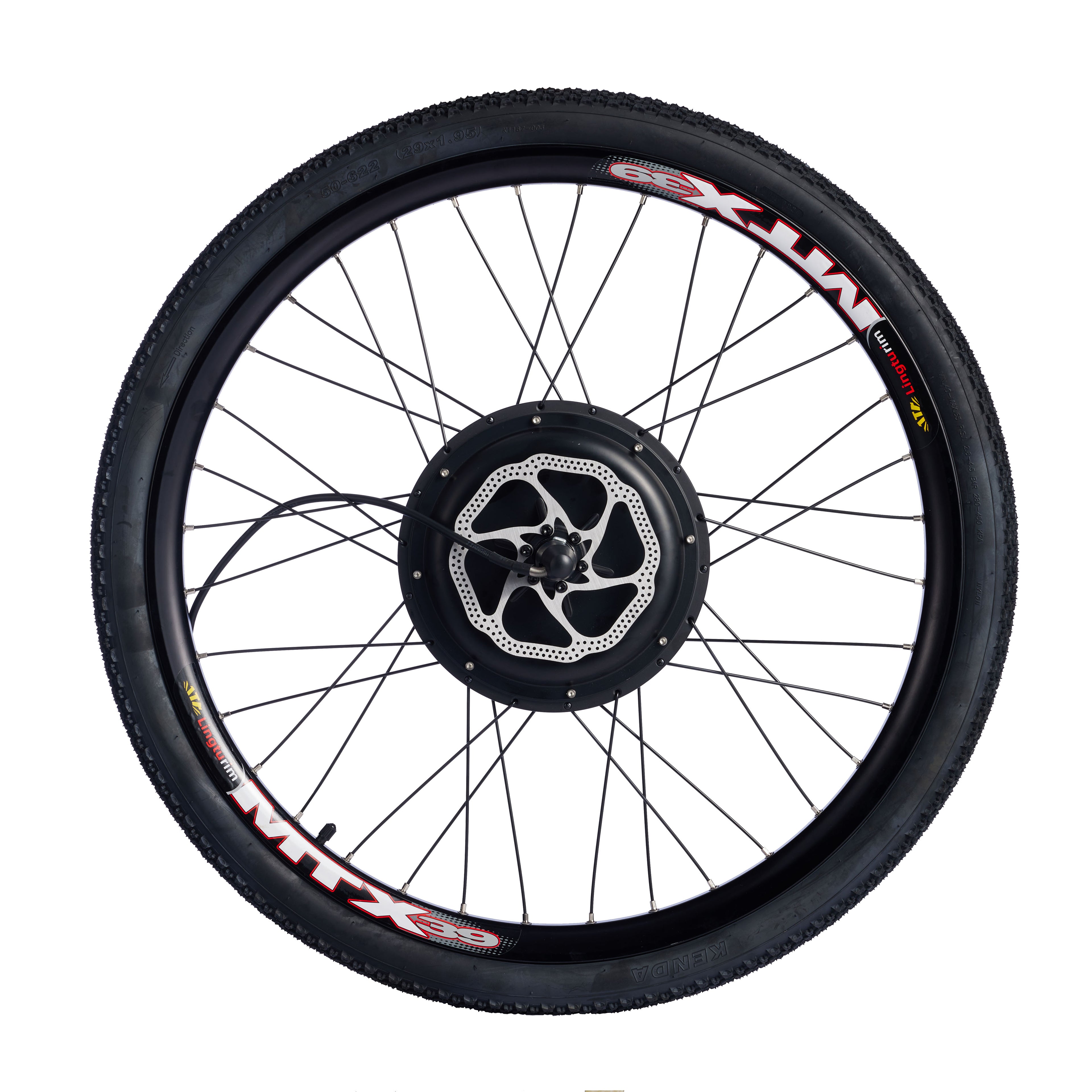 Kit de Conversión para Bicicleta Eléctrica MTX RIM para Ruedas de 20, 24, 26, 27.5, 29 Pulgadas y 700C, Motor de Buje Delantero o Trasero para Bicicleta eBIKE 36V 48V.