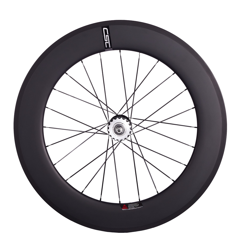 CSC 38mm 50mm 60mm 88mm Clincher Tubeless Carbon Fiber Track bike wheels Flip Flop Bicycle wheelset 25mm rim Width V Brake