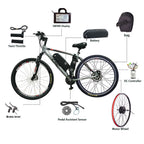 Kit de Conversión para Bicicleta Eléctrica MTX RIM para Ruedas de 20, 24, 26, 27.5, 29 Pulgadas y 700C, Motor de Buje Delantero o Trasero para Bicicleta eBIKE 36V 48V.