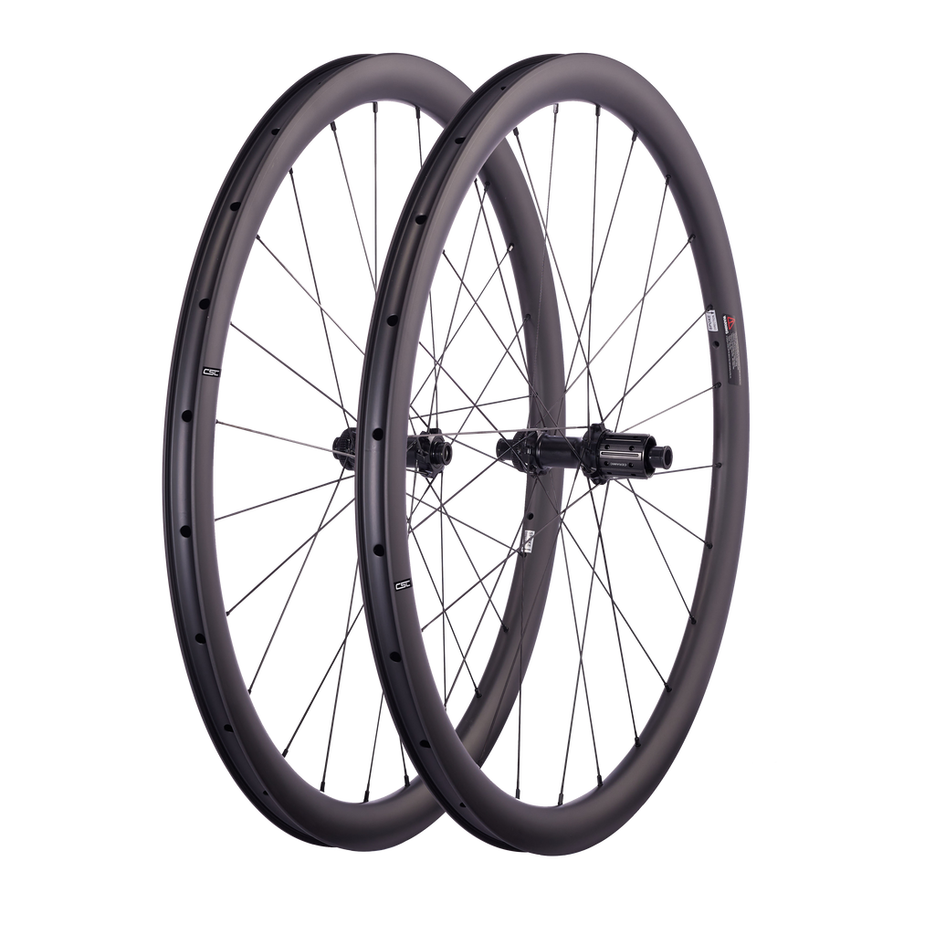 1280g  Carbon Fiber Disc Brake Bicycle Wheelset – 54T Ratchet System – 38/40/50/58mm Depth – Tubeless-Ready – Center-Lock Mount – Carbon Wheelset (This listing is for the Front Wheel / Rear Wheel only)