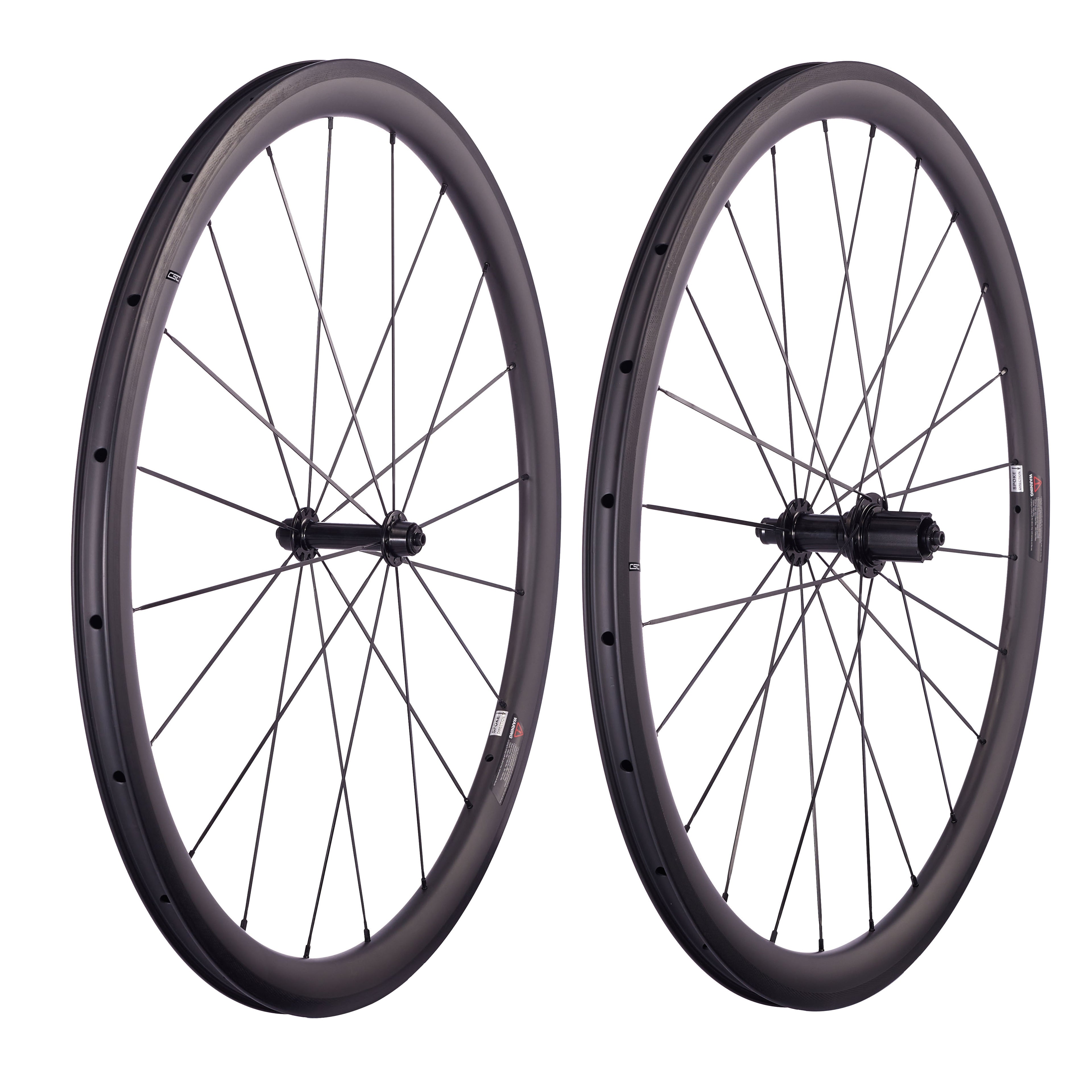 Europe inventory Hooked CSC R13 hub Carbon Fiber bike wheelset 25mm Width U Shape 38mm,50mm 60mm Clincher Tubeless carbon road bicycle wheels V brake