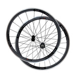 Free Shipping 23mm Width 38mm Clincher Carbon Bicycle Road Wheels Aluminium Braking Surface Powerway R13 hub