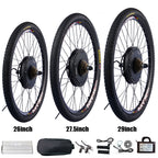 Ship From Spain Stock MTX 26" 27.5" 29" 48V 1000W 1500W Electric Bike Conversion Kit With 48V 18A lithium Battery