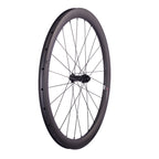 Set di ruote in carbonio con bloccaggio centrale, freni a disco a trazione diretta, larghezza 30 mm, copertoncino/tubeless da 35 mm/45 mm/50 mm, mozzo con cuscinetti in ceramica, 1423 raggi, perno passante 12x100/12x142 mm.