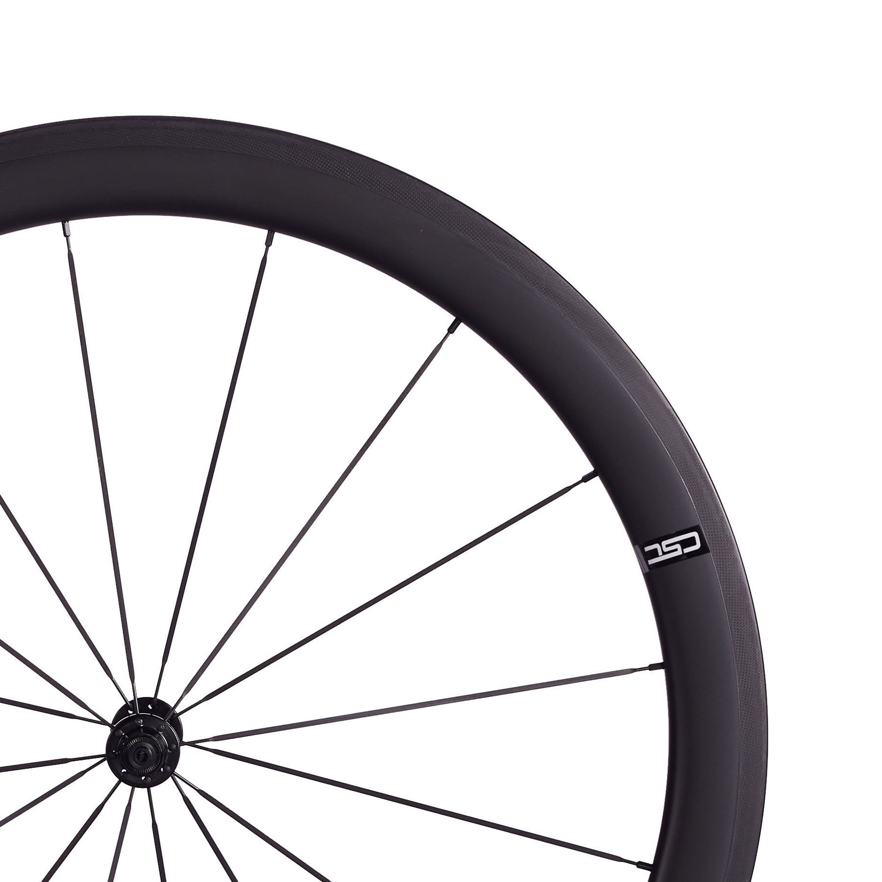 Europe inventory Hooked CSC R13 hub Carbon Fiber bike wheelset 25mm Width U Shape 38mm,50mm 60mm Clincher Tubeless carbon road bicycle wheels V brake