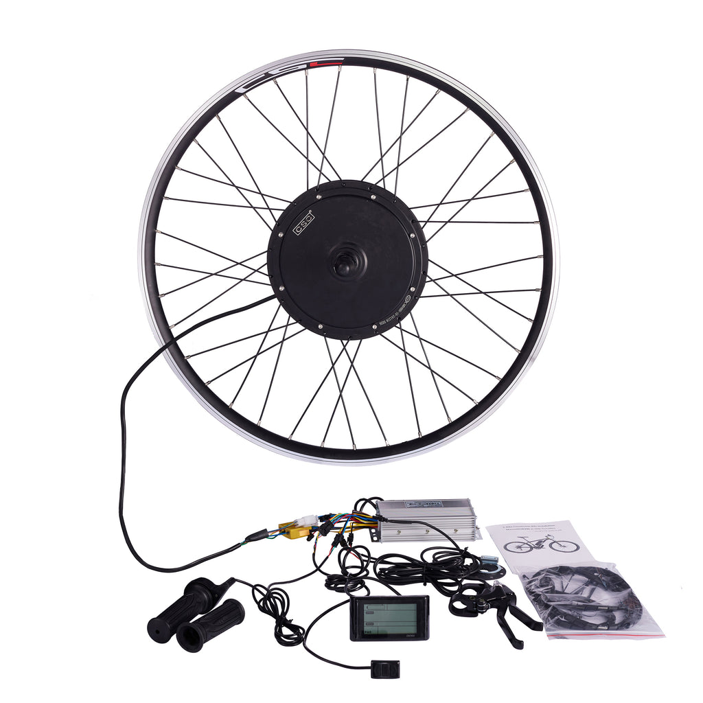 Electric Bike Conversion Kit 20 24 26 27.5 29 Inch 700C eBIKE Conversion Kit 36V 48V Front Rear Bicycle Hub Motor Wheel