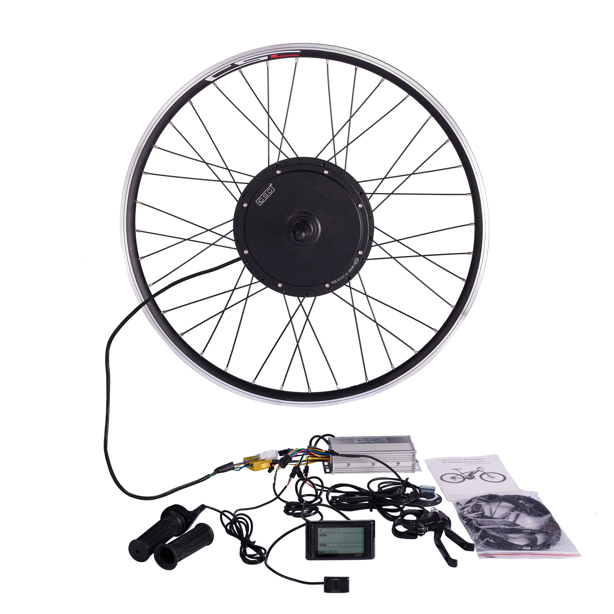 Electric Bike Conversion Kit 20 24 26 27.5 29 Inch 700C eBIKE Conversion Kit 36V 48V Front Rear Bicycle Hub Motor Wheel