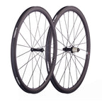 Inventario Europa Juego de Ruedas de Carbono CSC para Bicicleta 25mm Ancho Perfil U 38mm 50mm 60mm Ruedas de Carretera de Carbono sin Cámara AS511SB FS522SB Buje de Tracción Directa Radios Pillar 1432