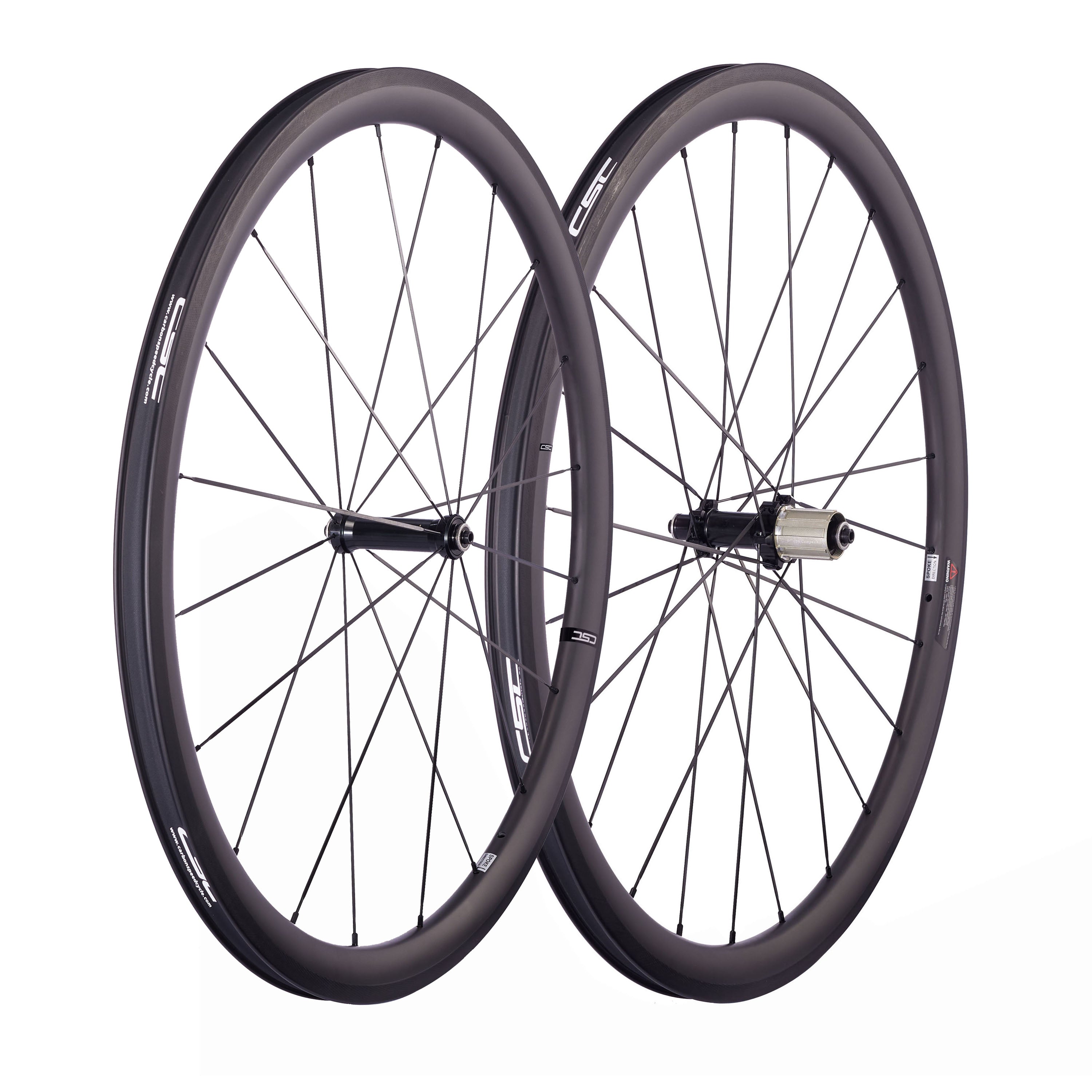 Europe Inventory CSC Carbon bike wheelset 25mm Wide U Shape 38mm 50mm 60mm Tubeless Carbon Bicyle Road Wheels AS511SB FS522SB Straight Pull hub Pillar 1432 Spokes
