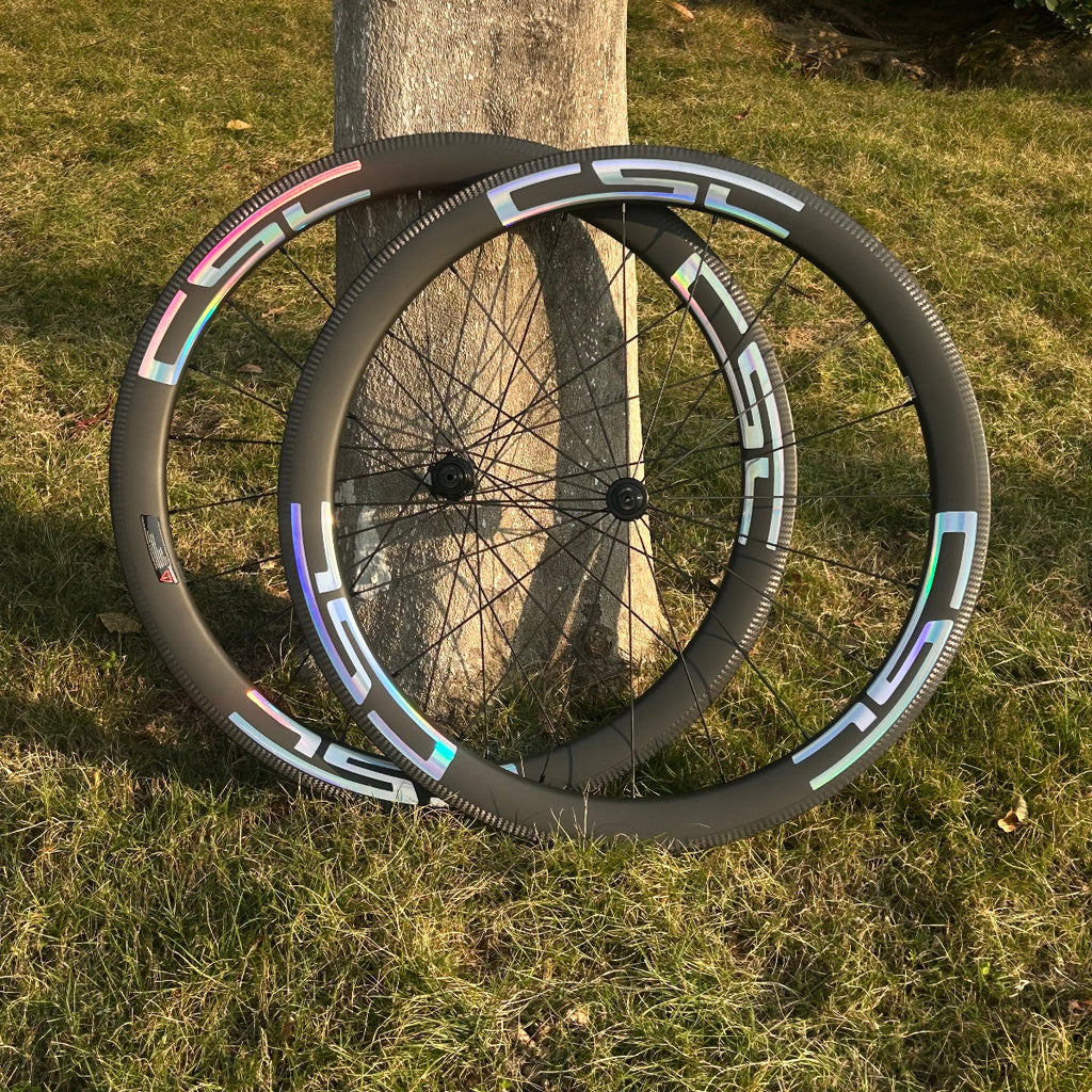1230g Carbon spokes Rim Brake carbon Fiber wheels 3K brake surface 54T Ratchet V Brake Clincher Tubeless 38mm 50mm Road bike Wheelset