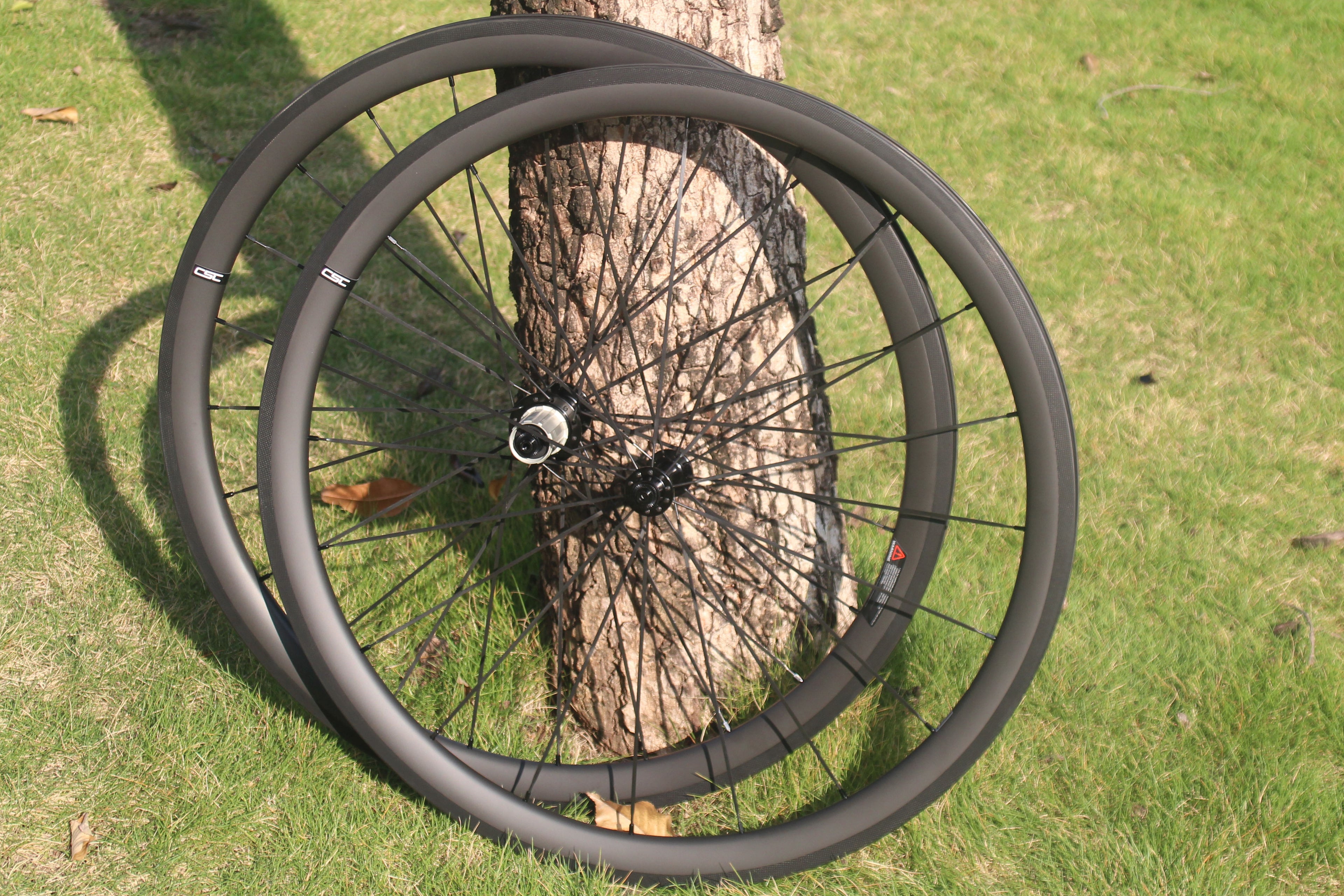 CSC R13 hub Carbon Fiber bike wheelset 25mm Width U Shape 38mm,50mm Clincher Tubeless carbon road bicycle wheels V brake