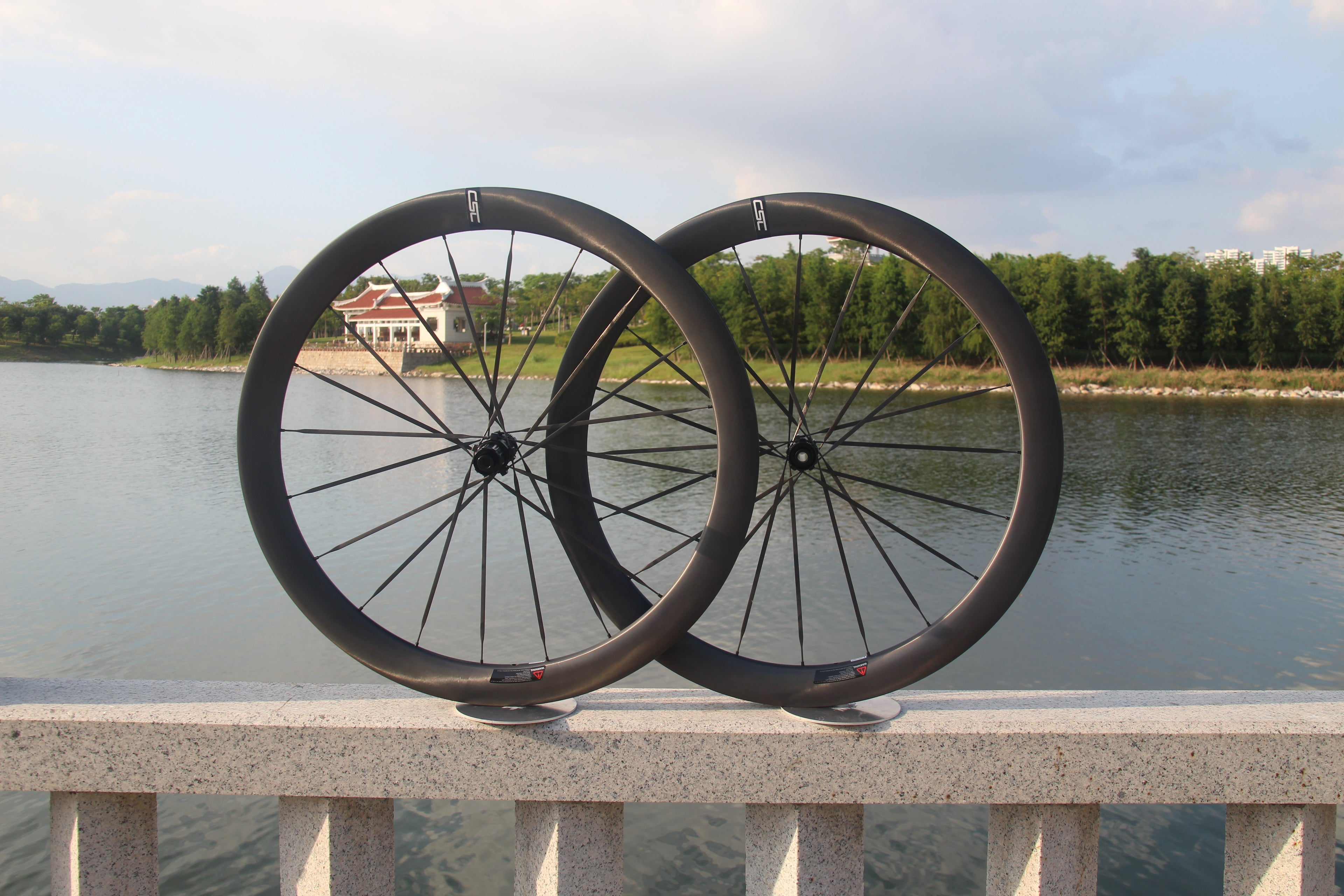 EU Stock | 1150g Carbon Spokes 30mm width 35/40/50mm Tubeless Carbon Wheelset 54T Ratchet Hub For 700C Gravel Bikes