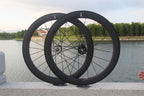 CSC 38mm 50mm 60mm 88mm Clincher Tubeless Carbon Fiber Track bike wheels Flip Flop Bicycle wheelset 25mm rim Width V Brake