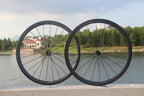 CSC R13 hub Carbon Fiber bike wheelset 25mm Width U Shape 38mm,50mm Clincher Tubeless carbon road bicycle wheels V brake
