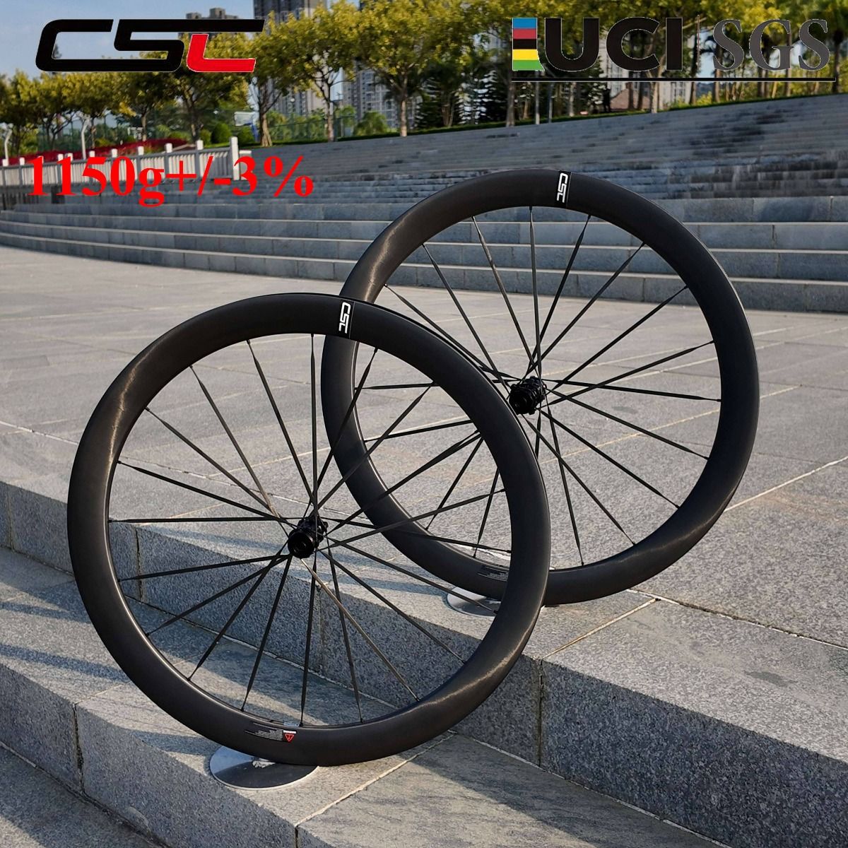 DLR 4.0 carbon spokes 1150g 35mm 40mm 50mm Hooked Tubeless Carbon Hooked Wheelset with Carbon Spokes 54T Ratchet Hub & Ceramic Bearings for 700C Gravel Bikes Paintless Carbon finish