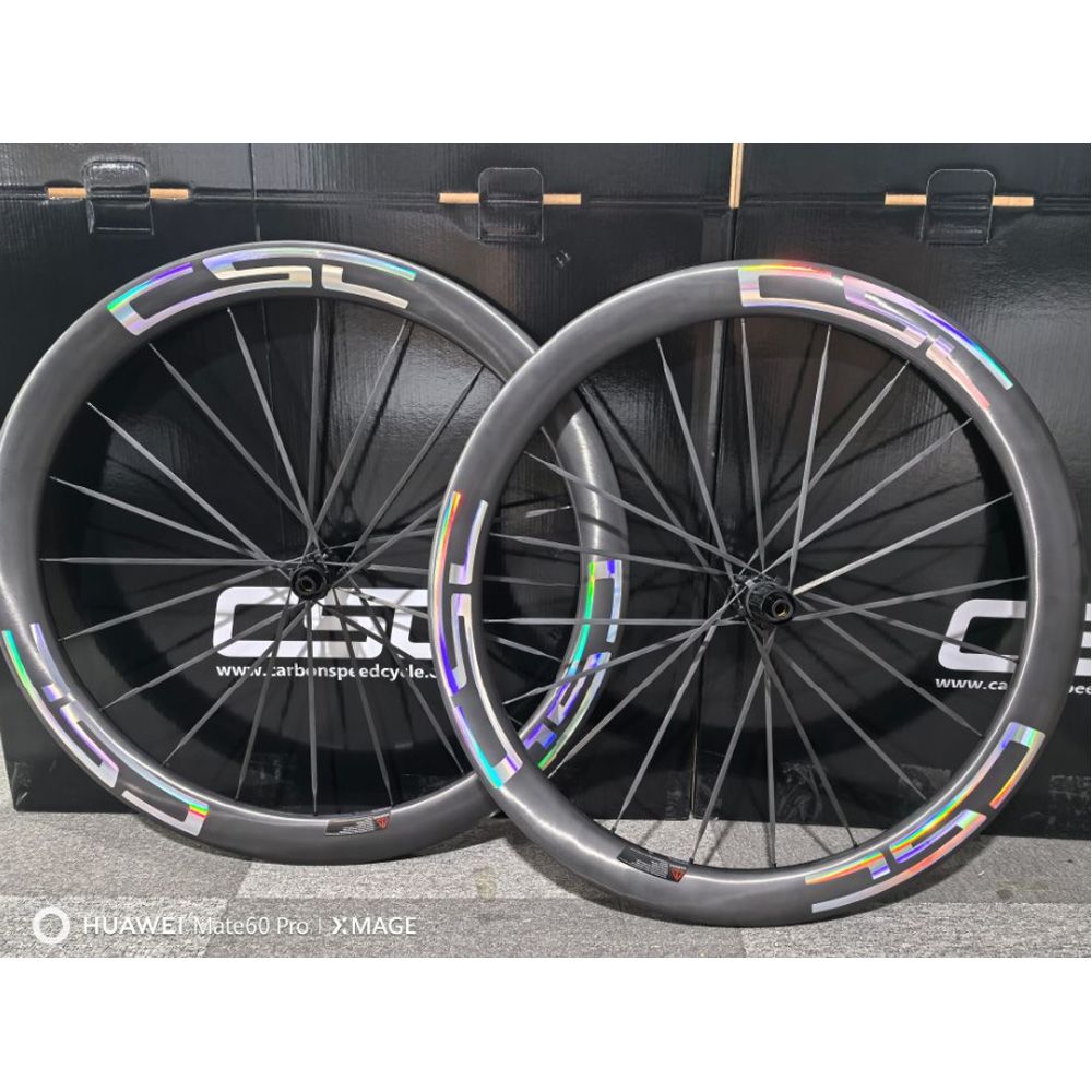 DLR 4.0 carbon spokes 1150g 35mm 40mm 50mm Hooked Tubeless Carbon Hooked Wheelset with Carbon Spokes 54T Ratchet Hub & Ceramic Bearings for 700C Gravel Bikes Paintless Carbon finish