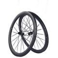EU Stock | 1150g 35mm 40mm 50mm Hooked Tubeless Carbon Wheelset with Carbon Spokes 54T Ratchet Hub & Ceramic Bearings for 700C Gravel Bikes Paintless Carbon finish