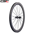 EU Stock | 1320g 50mm Hooked Tubeless Carbon Wheelset 28mm wide with Carbon Spokes 54T Ratchet Hub for 700C Gravel Bikes