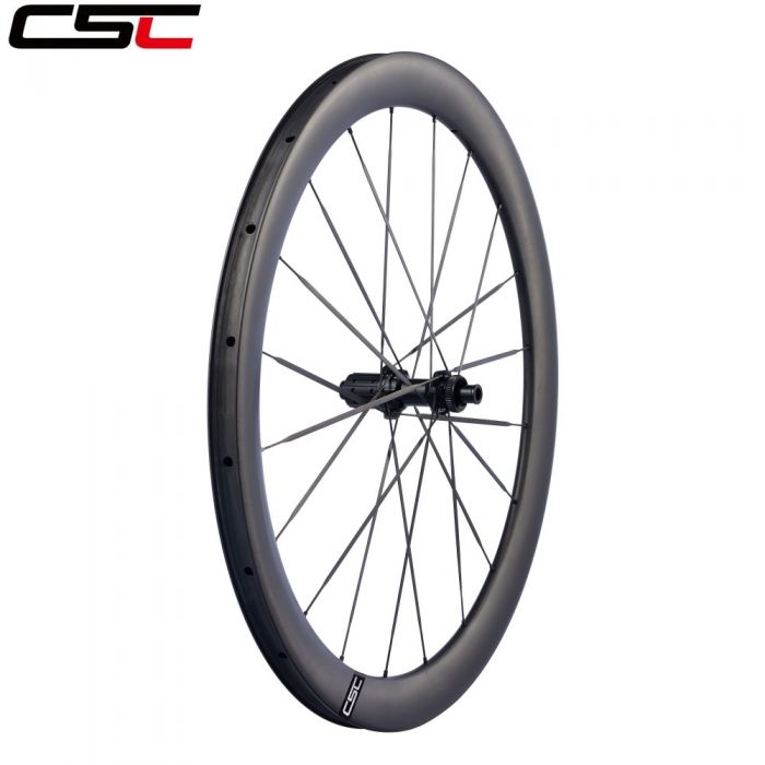 EU Stock | 1320g 50mm Hooked Tubeless Carbon Wheelset 28mm wide with Carbon Spokes 54T Ratchet Hub for 700C Gravel Bikes