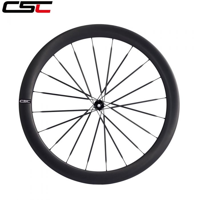 EU Stock | 1320g 50mm Hooked Tubeless Carbon Wheelset 28mm wide with Carbon Spokes 54T Ratchet Hub for 700C Gravel Bikes