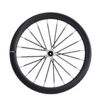 1150g 35mm/40mm/50mm Hooked Tubeless Carbon Wheelset (with Carbon Spokes) — Featuring a 54T Ratchet Hub and Ceramic Bearings. Suitable for 700C Gravel and Road Bikes. Unpainted Carbon Finish. Delivery available to Mallorca, Spain.