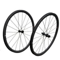 Ruote per bici da strada in fibra di carbonio 3K Brake Surface CSC Clincher Tubeless con mozzo V-brake a 4 nottolini, 38 mm, 45 mm, 50 mm, 55 mm, 60 mm, set di ruote per bicicletta, larghezza del cerchio 28 mm 